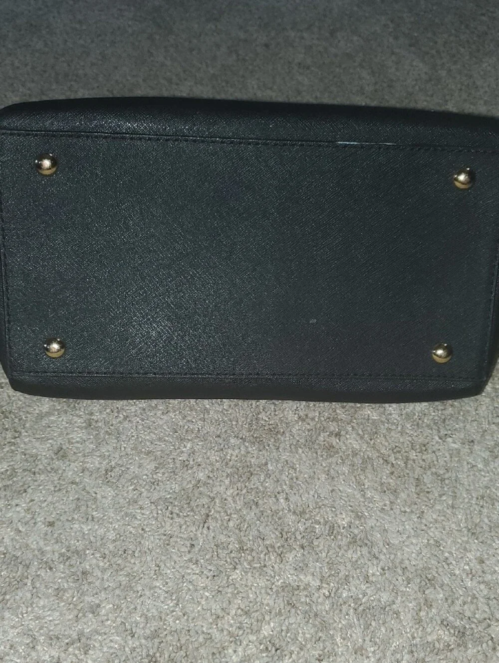 Michael Kors Black Satchel with Gold Tone Hardware
